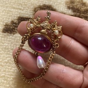 Vintage Royal Bird Brooch